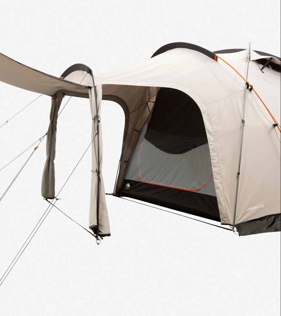 The North Face ドーム型テント ベージュ/ブラックランダー4