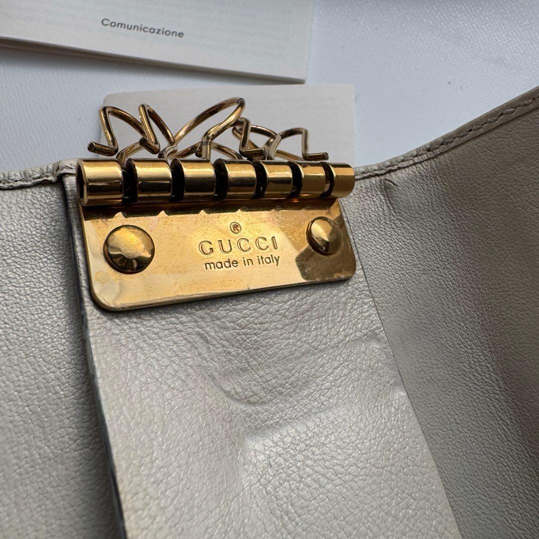 【美品】 124 GUCCI グッチ マーモント キーケース ウッド