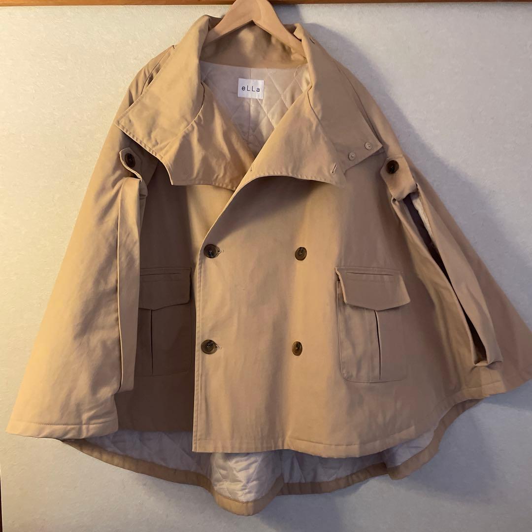 ella_selectshop トレンチケープ　トレンチコート　ポンチョ