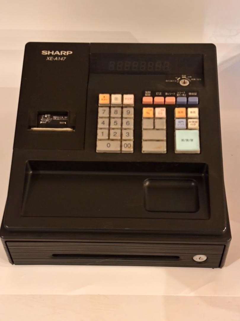 SHARP XE-A147 レジスター　黒