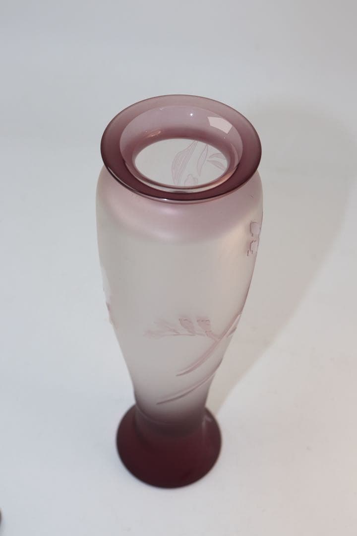 KAMEI GLASS 花瓶 グラデーションパープル 21cm