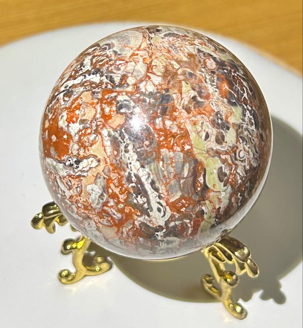 天然石 マネーアゲート スフィア タワー 等 全5点 繁栄・金運 新品未使用