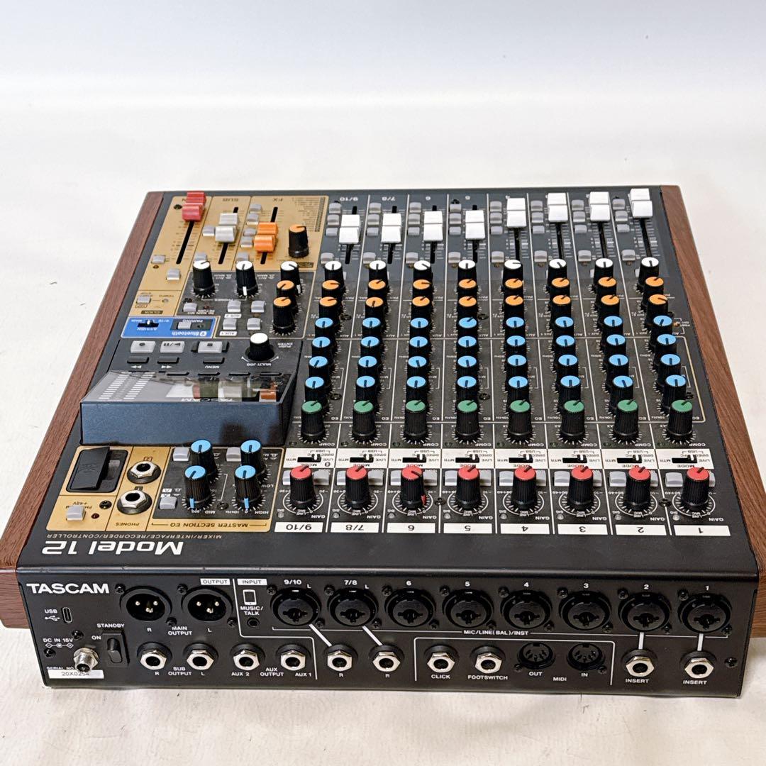 【動作品】TASCAM レコーディングミキサー MODEL12 ケース付属