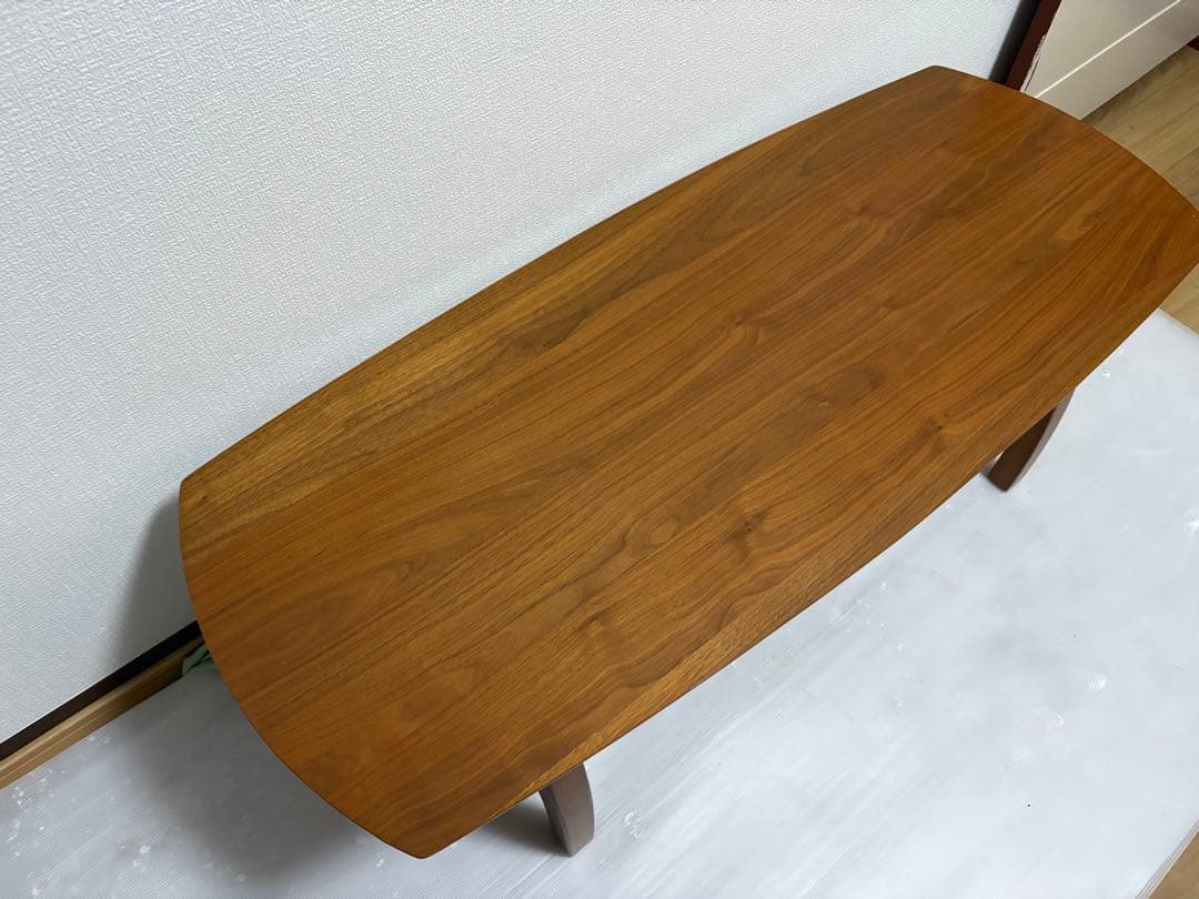 不二貿易 センターテーブル 折りたたみブラウン 木製