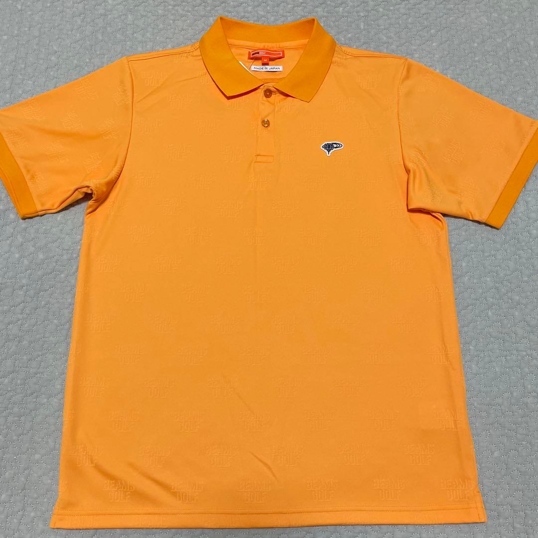 新品未使用 BEAMS GOLF ビームスゴルフ 半袖ポロシャツ M 総ロゴ