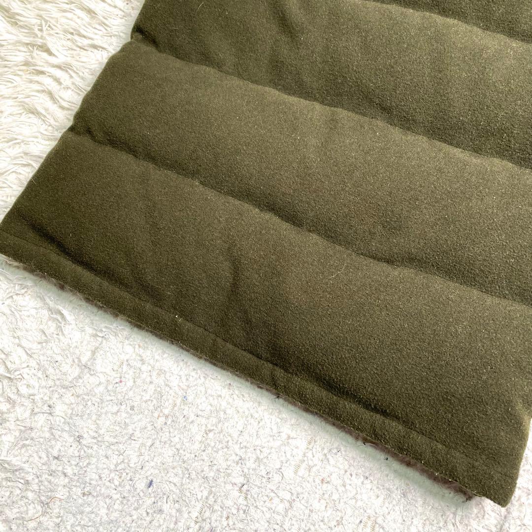 良品✨DANTON Beams 別注 ウールモッサダウン ベスト カーキ フード