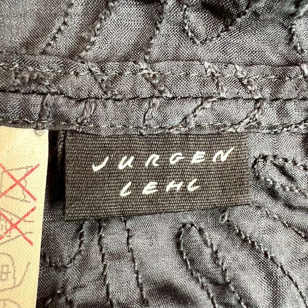JURGEN LEHL シルク100% 波形 総刺繍ロングワンピース 羽織り