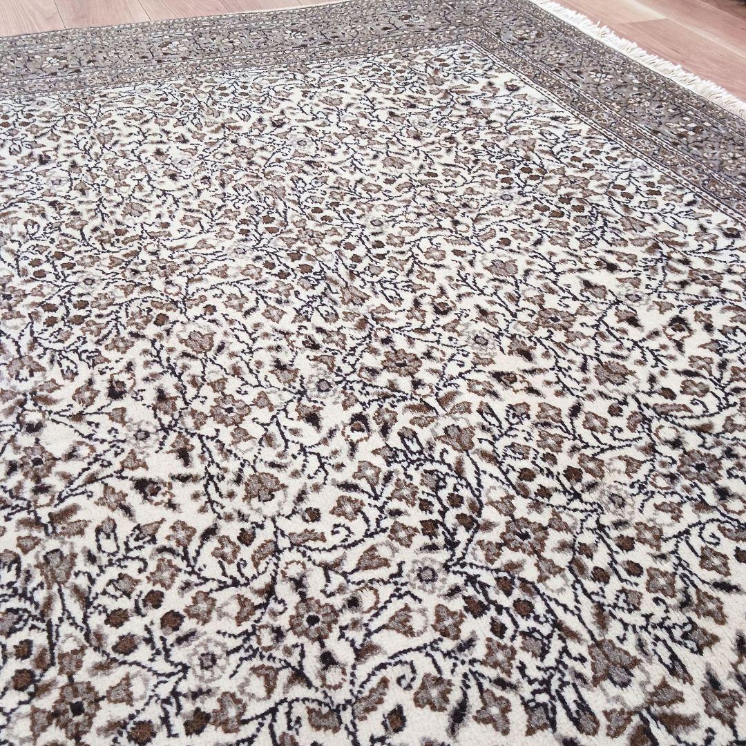 Y3397 トルコ カイセリ 絨毯 ウール 手織り 大判249×200㎝