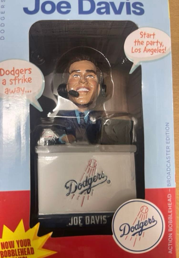 【未開封】ドジャース　ボブルヘッド　ジョー・デイビス　Joe Davis