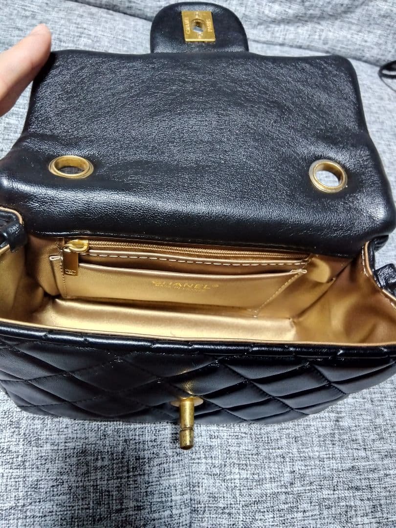 CHANEL ノベルティ バッグ ハンドバッグ ポーチ クラッチ 黒 ブラック