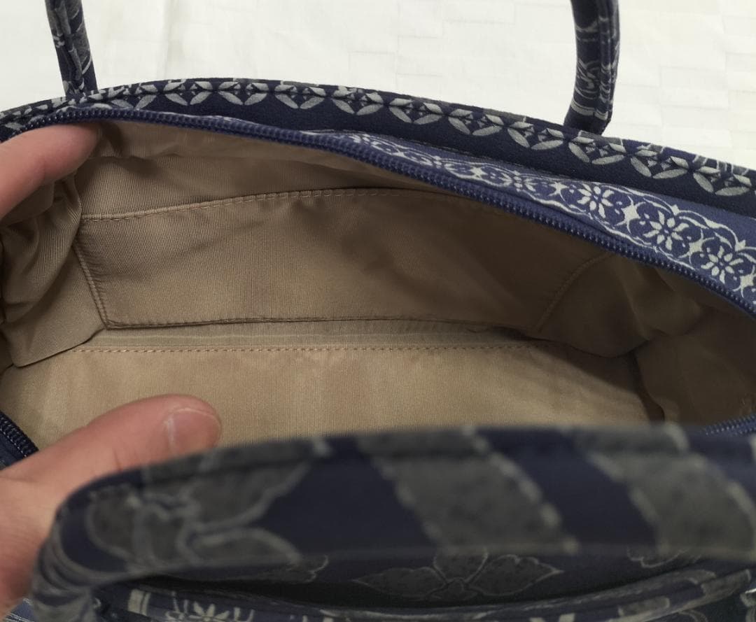 ◇新品◇　利休バッグ　◇　和装バッグ　紺色