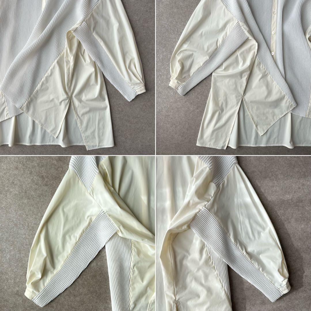 美品✨スペッチオ specchio シャトルプリーツ ワイドシャツ ゆったり