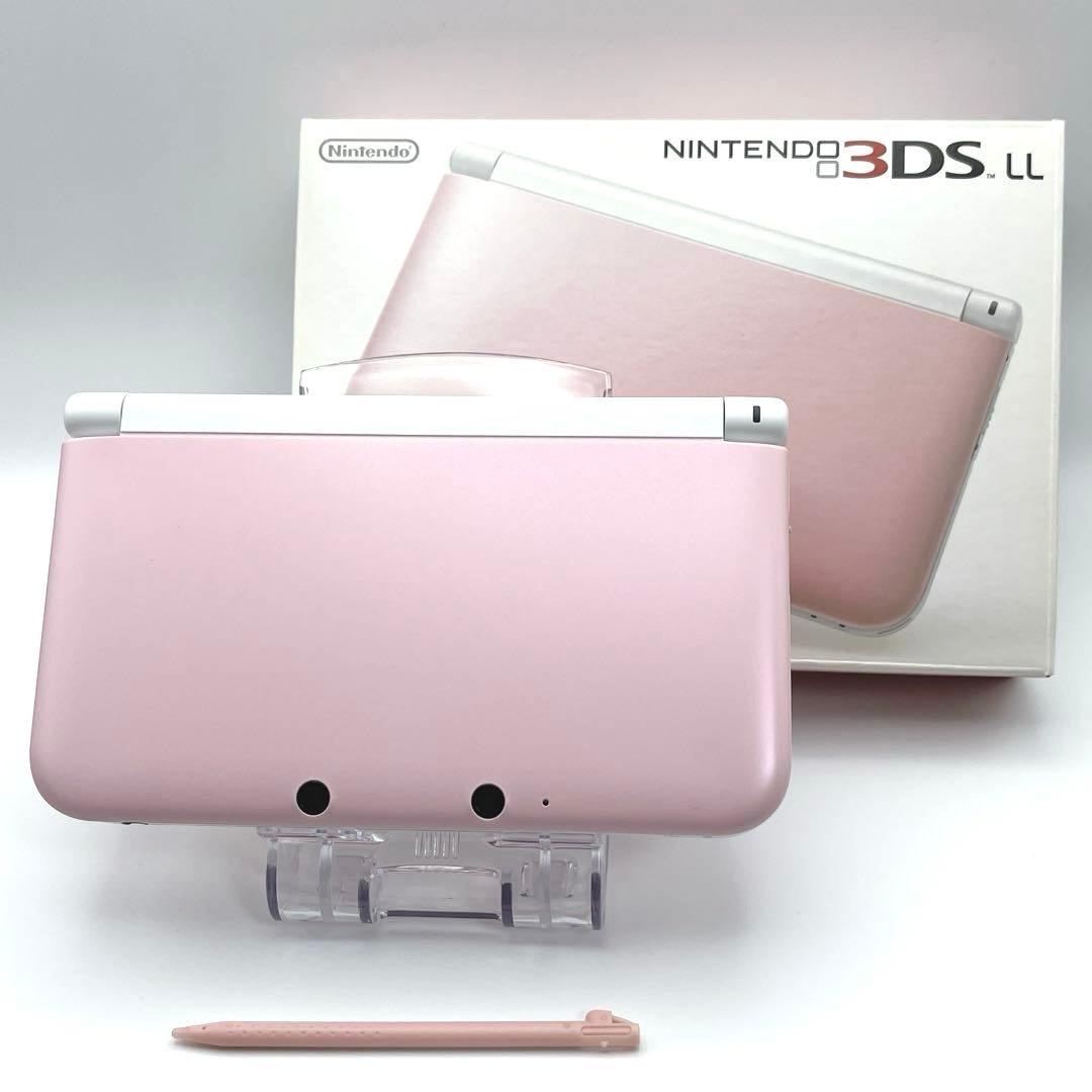 【美品】ニンテンドー3DS LL ピンク×ホワイト 本体 箱付き 動作確認済み