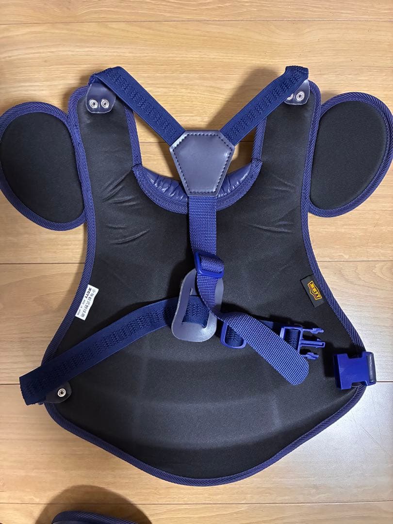 ZETT 少年軟式キャッチャー用防具3点セット ネイビー