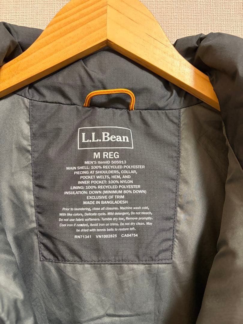 y*h様 L.L.Bean メンズ マウンテン・クラシック・ダウン・ベストブラッ