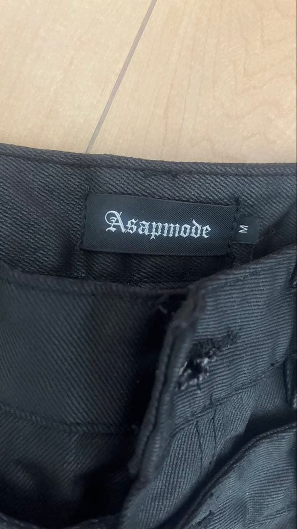 Asapmode Waxed Stacked Pants M エーサップモード
