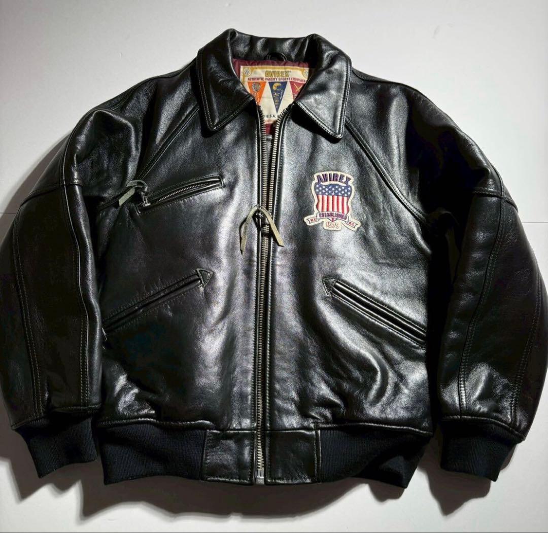 【IO着用】AVIREX SIGNATURE VARSITY JACKET