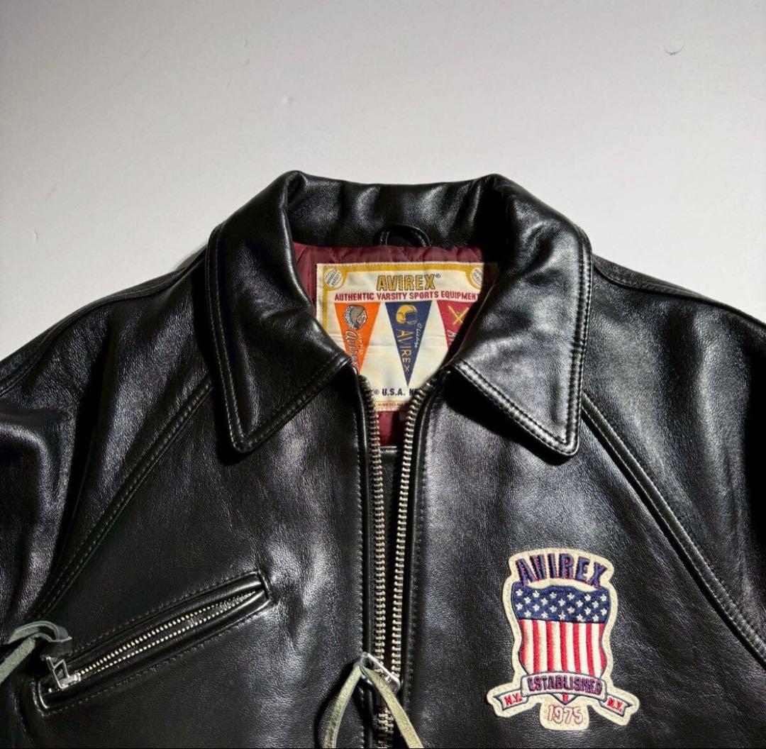 【IO着用】AVIREX SIGNATURE VARSITY JACKET