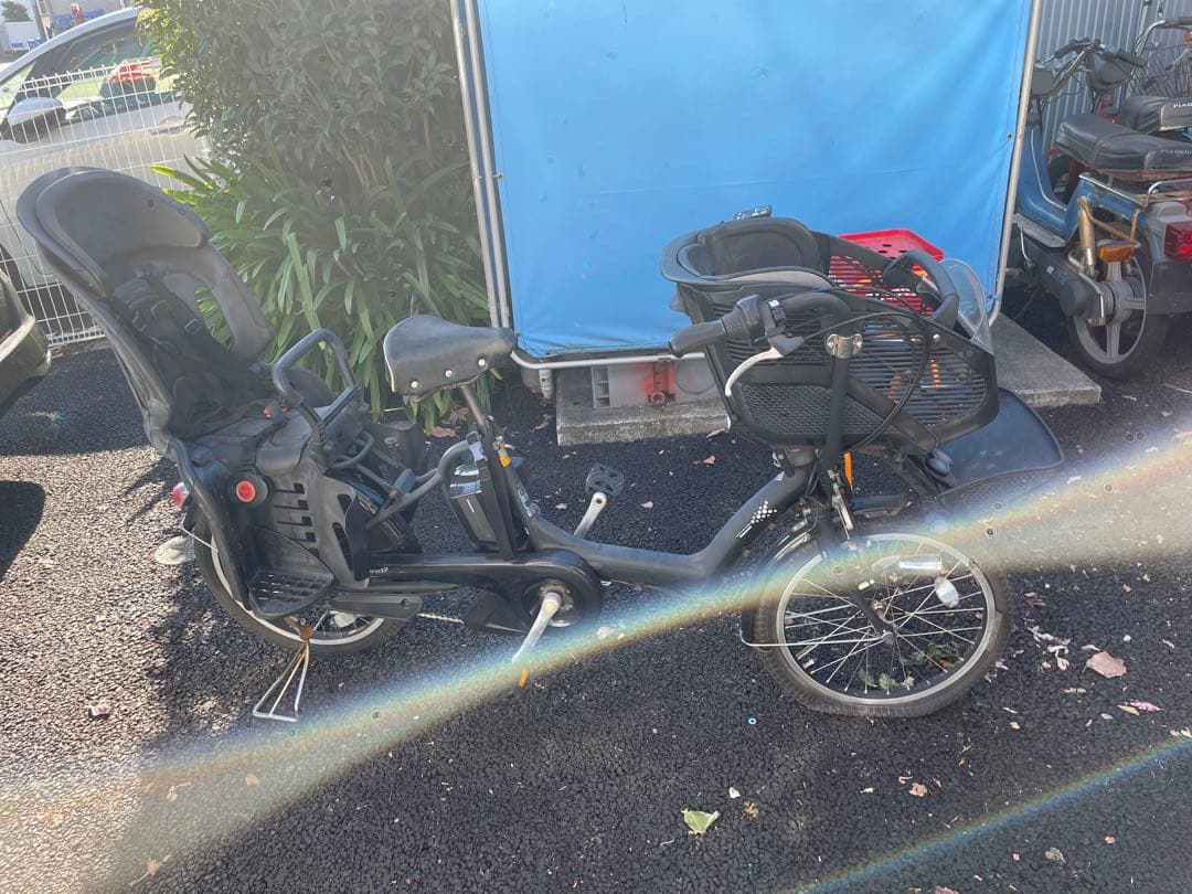 アンジェリーノ　電動自転車　チャイルドシート　急速充電器付き