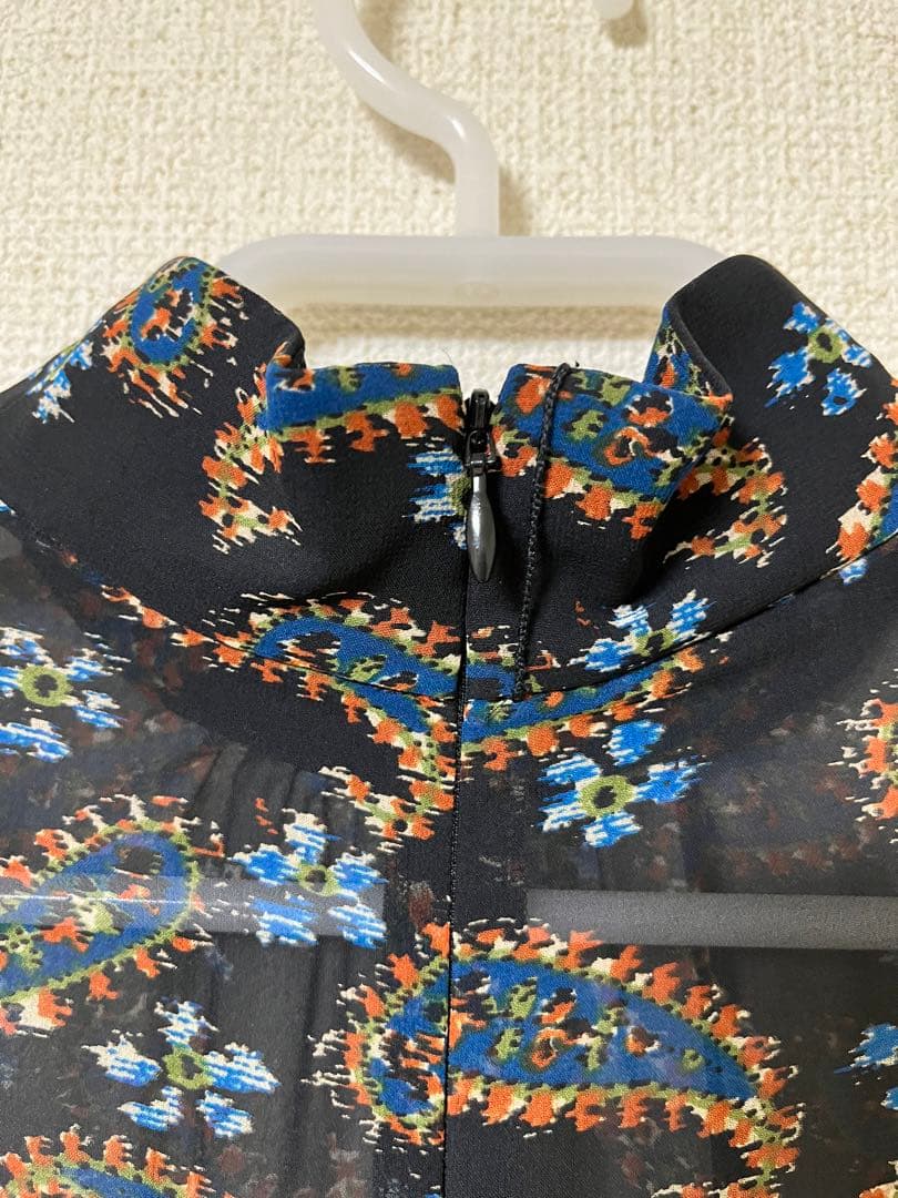 【新品】グレースコンチネンタル　ブラウス　ペイズリーコンビタイ
