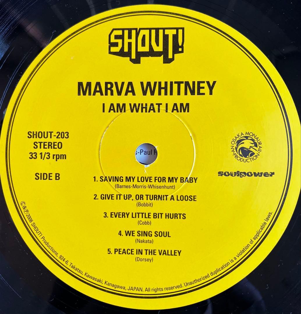 洋楽 MARVA WHITNEY I AM WHAT I AM SHOUT-203