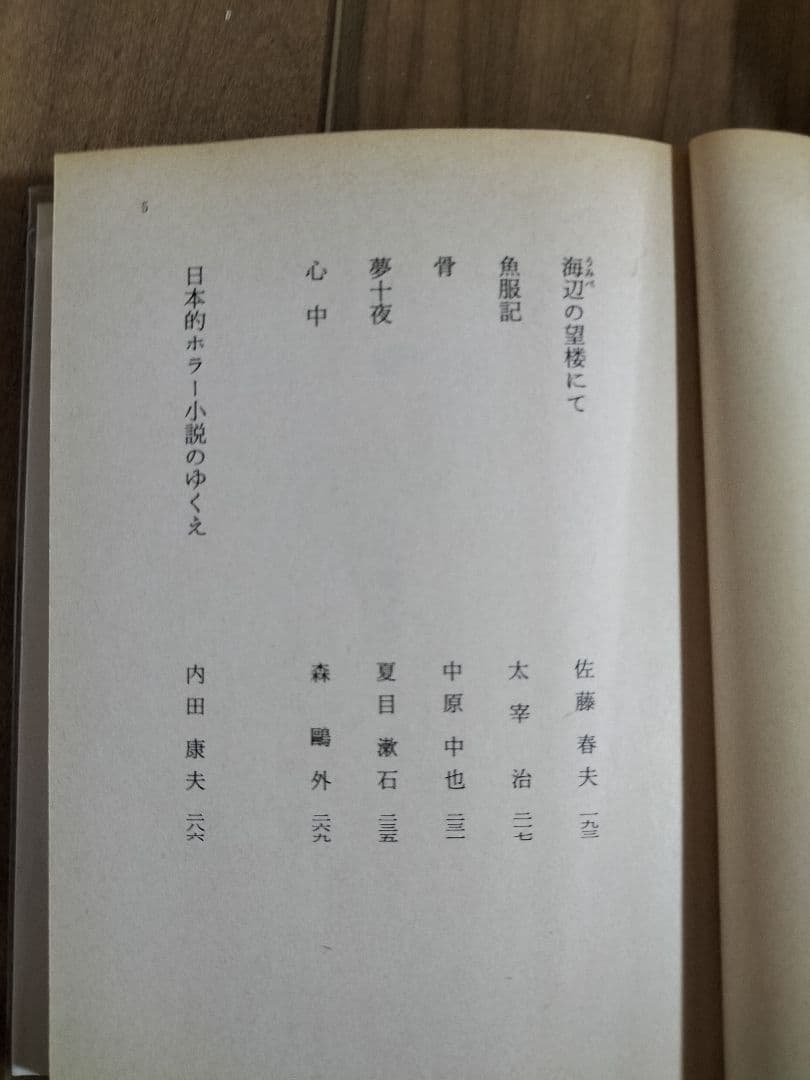森の聲　内田康夫=編　現代ホラー傑作選第５集　角川ホラー文庫　初版本