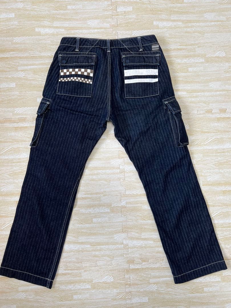 桃太郎ジーンズ　ヘリンボーンカーゴパンツ 32インチ