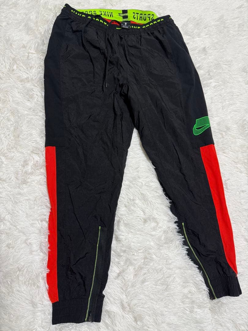 美品 NIKE ナイキ フレックス DY ナイロン パンツ ロゴ ブロック XL