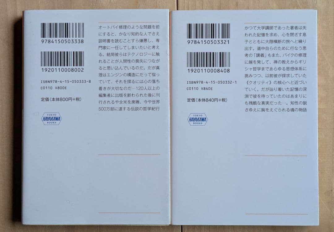 禅とオートバイ修理技術 上巻・下巻