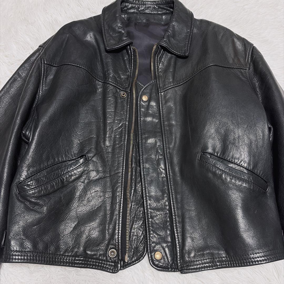 punto pelle レザージャケット 本革 イタリア製 シングル