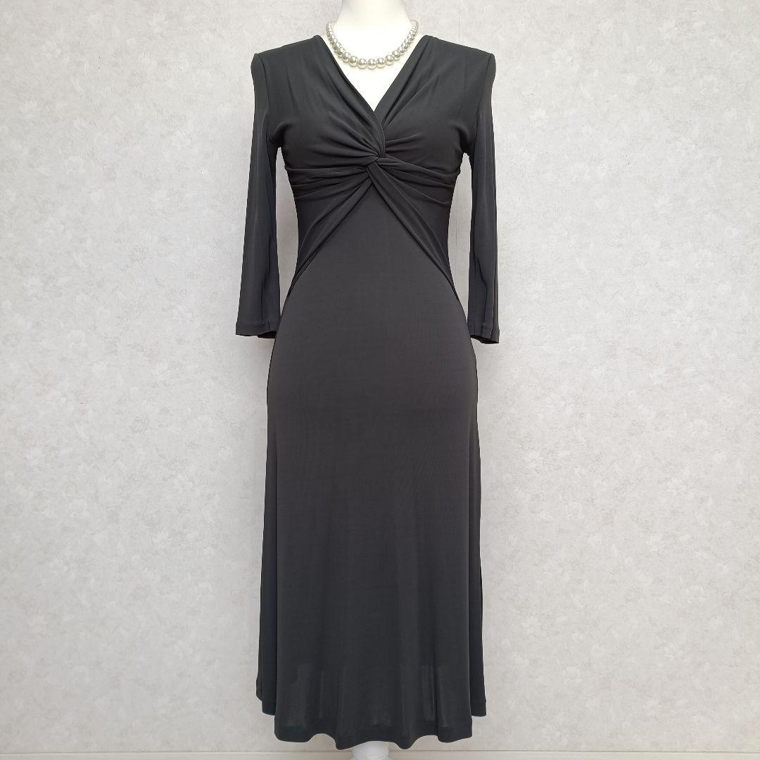 イタリア製 アルマーニコレツォーニ カシュクールスリットワンピース size40