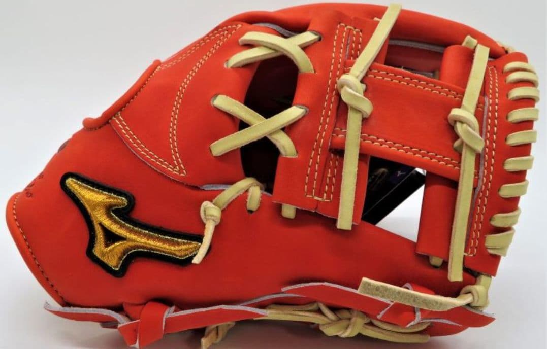 【新品未使用】Mizuno Pro 軟式野球グローブ オレンジ