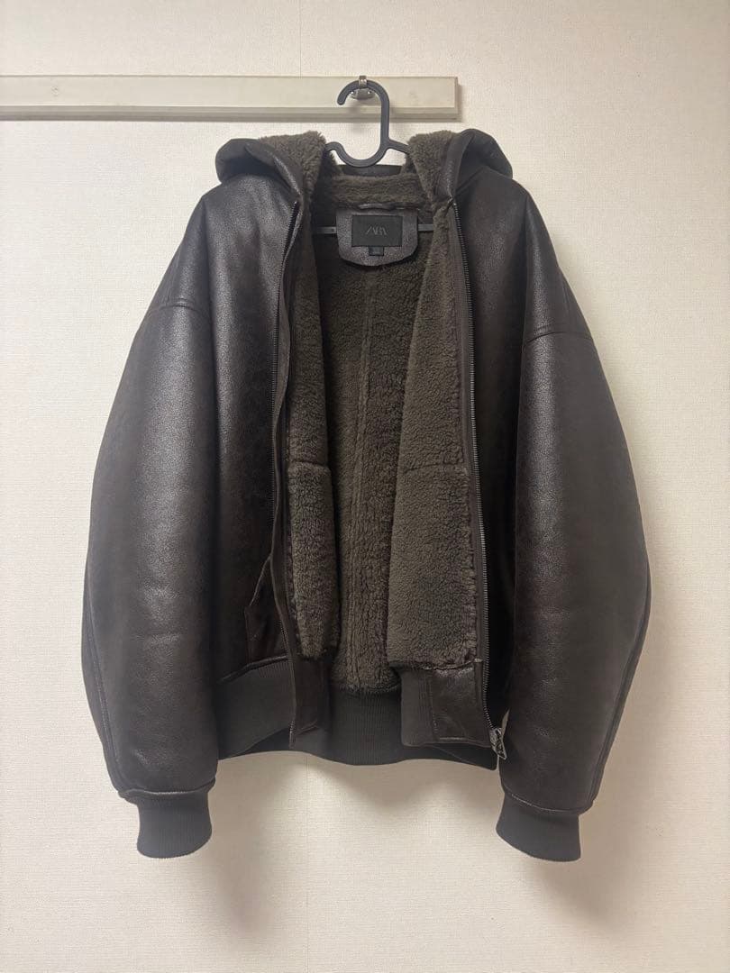 ZARA ダブルフェイスフェイクレザージャケット