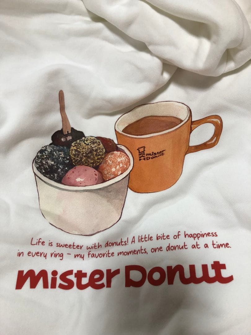 LEPSIM 【Mister Donut】イラストパーカー　 フード付き
