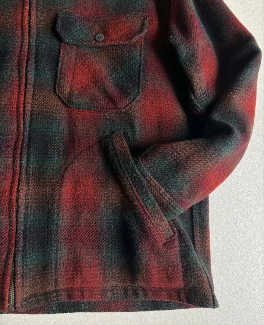 90s usa製 woolrich check wool jacket