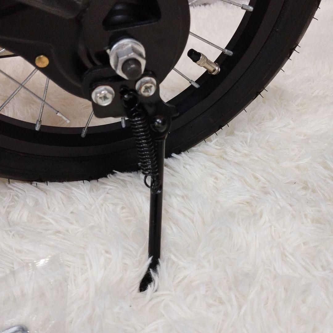 【未使用級】へんしんバイク　14インチ X14 ブラック スタンド＆空気入れ付