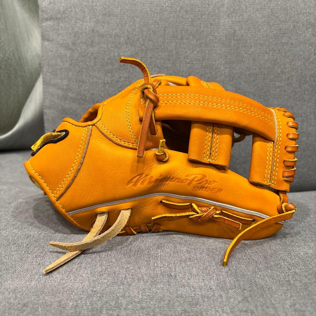 【美品】ミズノプロ 硬式オーダーグラブ 内野手Nモデル プレキシーエリート