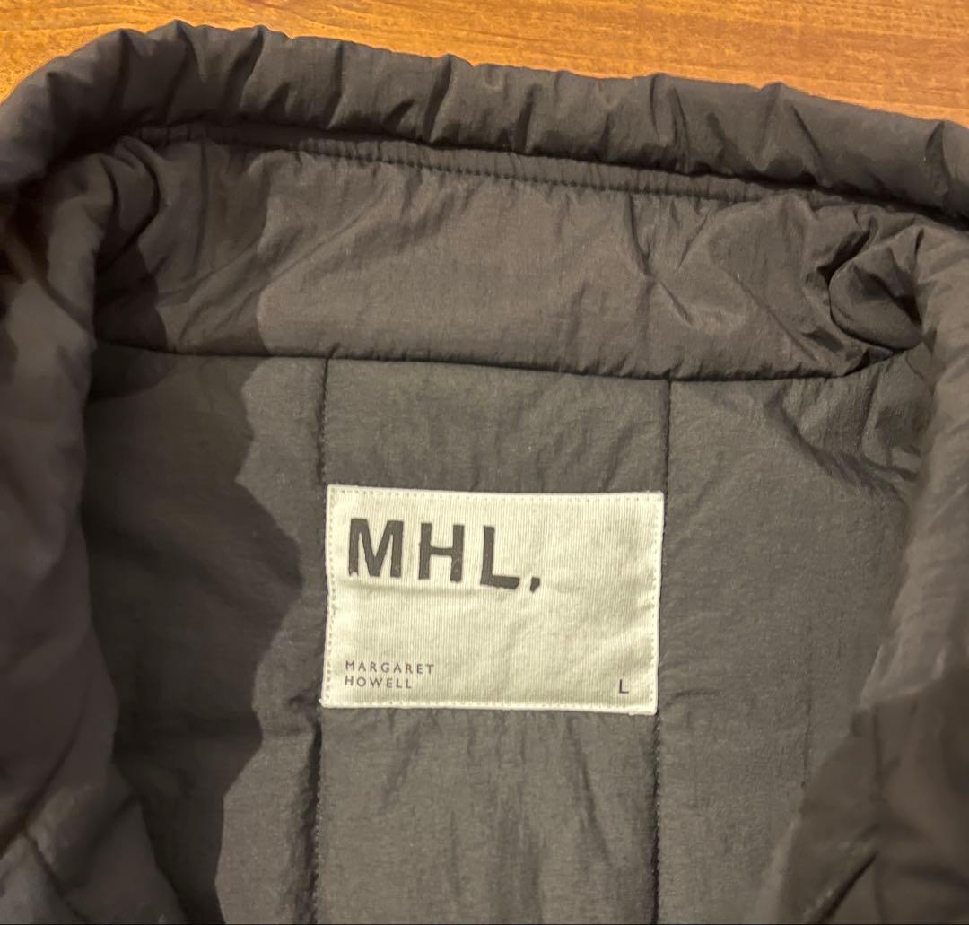 MHL. LIGHTWEIGHT COTTON NYLON ダウンベスト L
