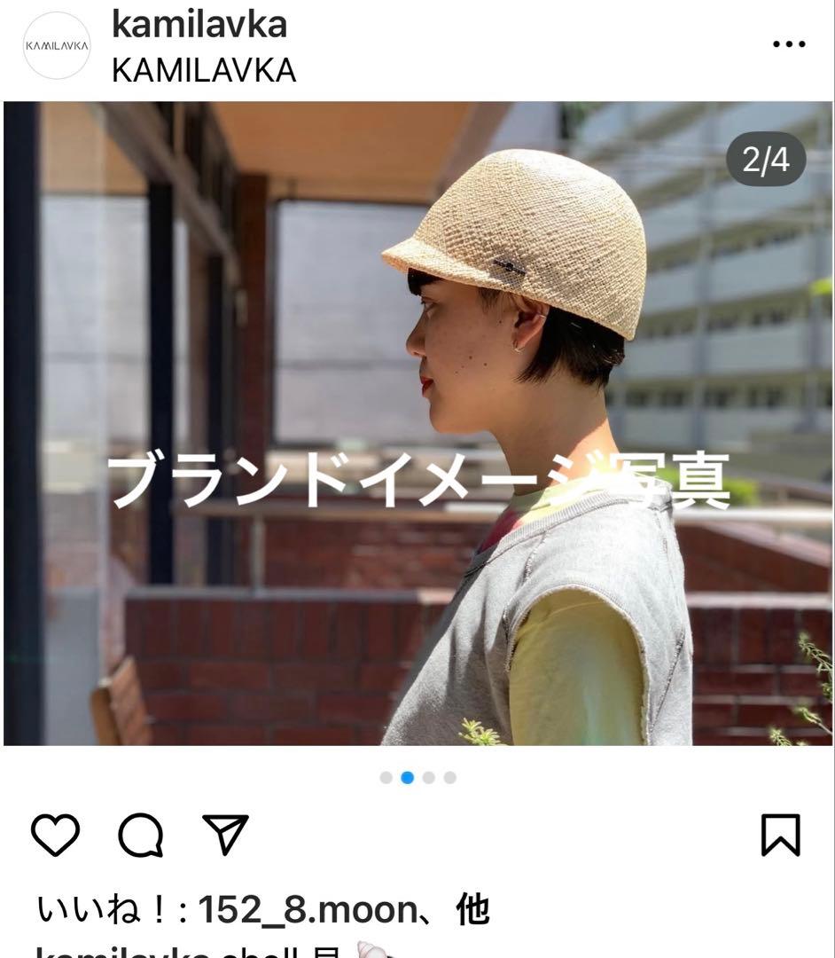 KAMILAVKA カミラフカ　麦わら　キャップ　帽子　夏