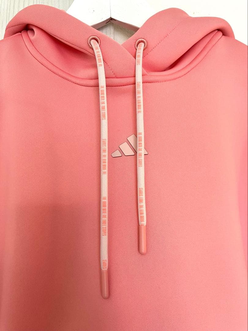 adidas アディダス　レディース ダンボールニット ビッグロゴ フーディー