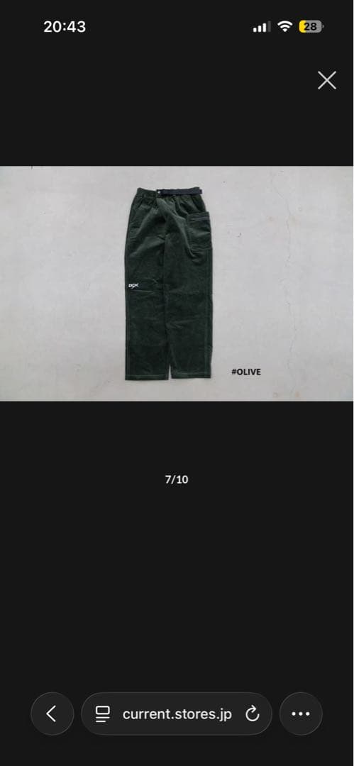DCXシリーズ DC PANTS-CORDUROY