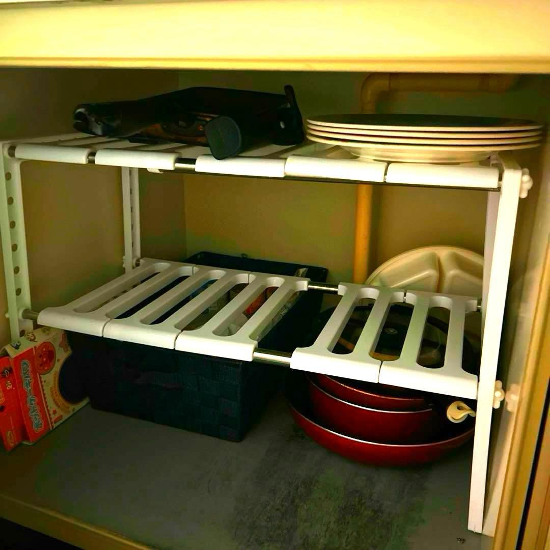 【引渡限定】台所用品　収納ラック　スライドラック　水切りラック　7点セット