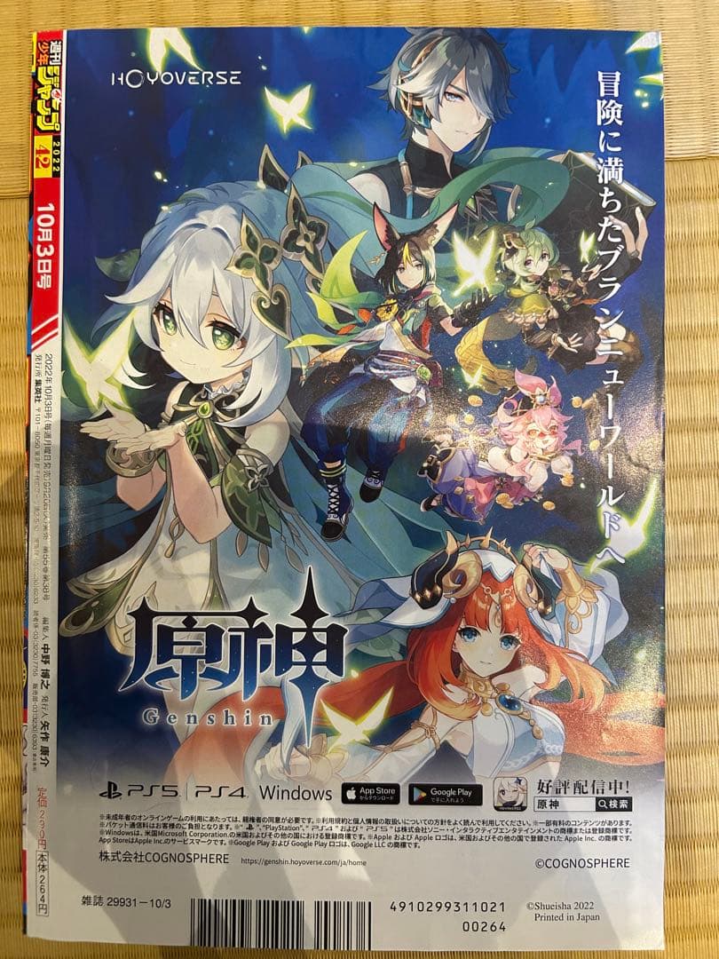 【週刊少年ジャンプ2022年42号】ワンピース ニカ ルフィ ギア5 10月3日