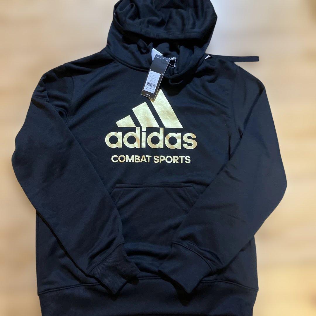 値下げ！アディダス　ジャージ　セットアップ　M-L ブラック×ゴールド