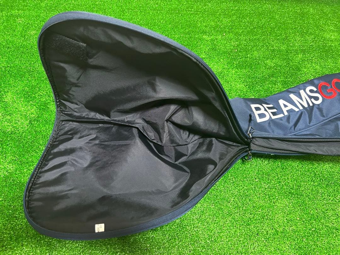 【美品】BEAMS GOLF クラブケース　ネイビーxレッド