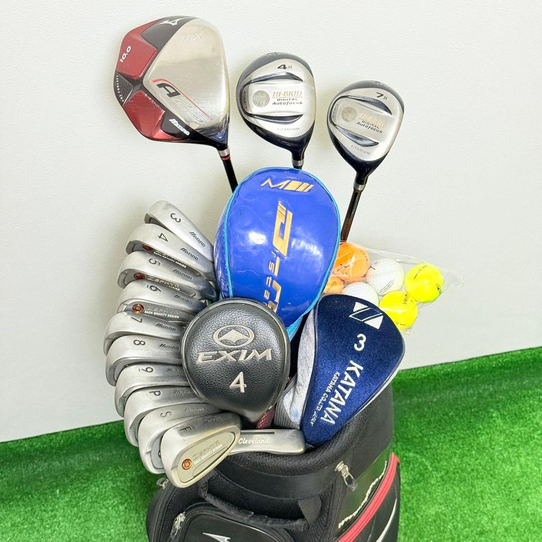 激安！ ミズノ ダンロップ 初心者 メンズ ゴルフクラブセット フルセット 一式