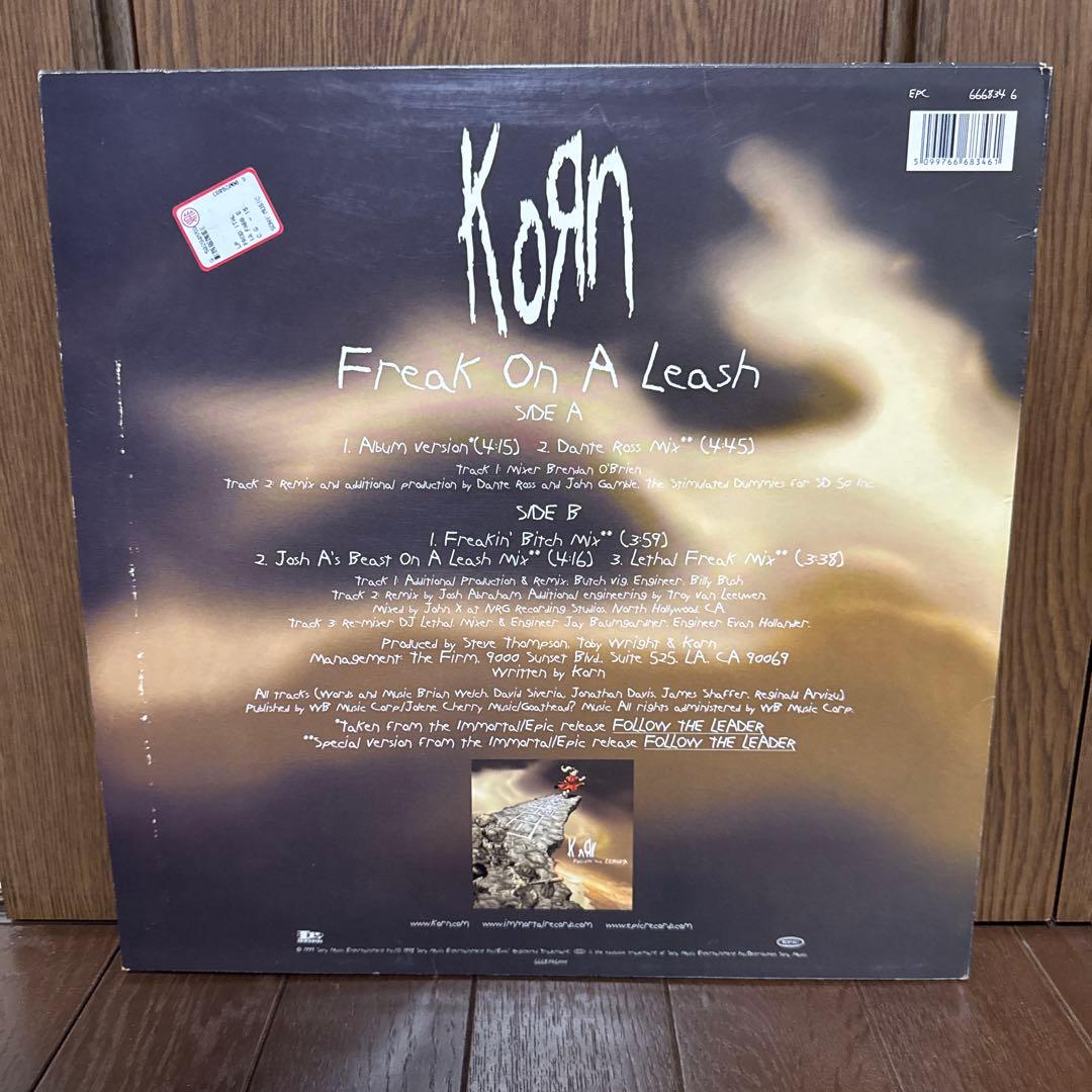 Korn Freak On A Leash レコード