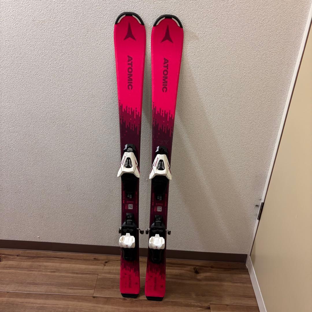 アトミック スキー板 110cm ブーツ 3点セット 21cm ATOMIC