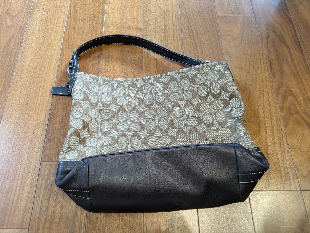COACH ロゴデザイン ハンドバッグ ブラウン