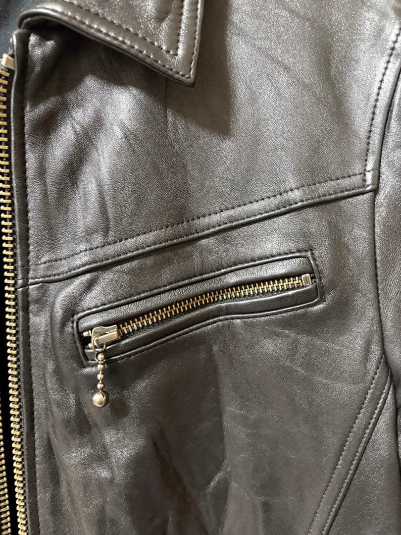 JACKROSE ジャックローズ　サイズ4 ラムレザー シングル ジャケット美品